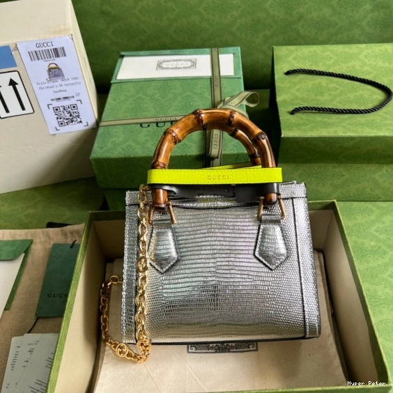 Hyper Peter lizard Gucci mini Diana bag 0715